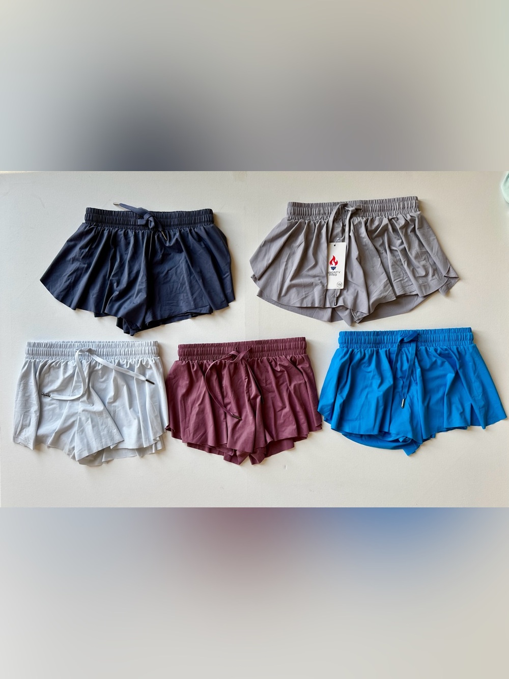 Liberty Pro Bundle of 5 Drawstring Flowy Butterfly Tulip Hem Skort Shorts Medium - Picture 12 of 12